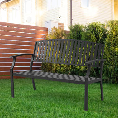 Hebron Metal Outdoor Bench